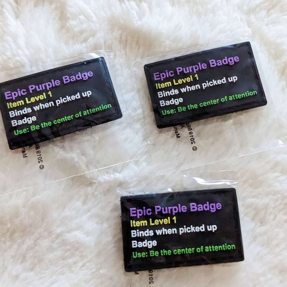Blizzcon 2019 - Epic Purple Badge Velcro - Picture 1 of 1